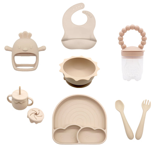 Komplet silikone spisesæt