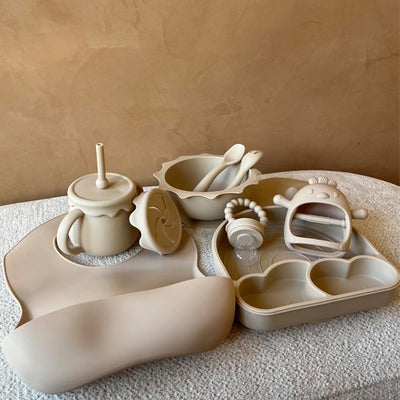 Komplet silikone spisesæt